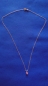 Mobile Preview: silberkette mit pinkem 5 mm zirkonia-herz-anhänger-ankerkette 45 cm