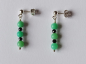 Preview: earrings-silver-green-black-tourmaline