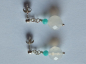 Preview: ohrringe mit achat und amazonit-perlen-silber-ohrstecker--