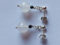 Preview: earrings-sterling silver-white-black-agate-tourmaline--