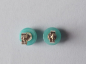 Preview: earrings-silver-amazonite-8 mm----