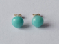 Preview: earrings-silver-amazonite-8 mm-