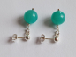 Preview: AMAZONITE  EARRINGS - SILVER
