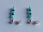 Preview: earings-silver-turquoise-black-tourmaline---