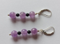 Preview: earrings-sterling silver-purple-black-amethyst-onyx--
