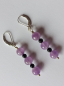 Preview: earrings-sterling silver-purple-black-amethyst-onyx-