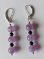 Preview: earrings-sterling silver-purple-black-amethyst-onyx