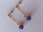 Preview: ohrringe-silber-vergoldet-violett-amethyst----