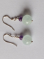 Preview: silver earrings-ear wires with aquamarine and amethyst beads-the colour is blue and purple--