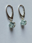 Preview: ohrringe mit aquamarin in blauer farbe-silber-rhodiniert-brisuren-