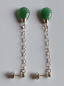 Preview: earrings-sterling silver-green-aventurine-----