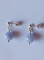 Preview: earrings-sterling silver-blue-chalcedony