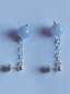 Preview: earrings-sterling silver-blue-chalcedony-----