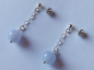Preview: earrings-sterling silver-blue-chalcedony----