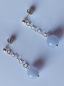 Preview: earrings-sterling silver-blue-chalcedony-