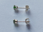 Preview: silver earrings with chrome diopside-colour is green----