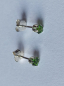Preview: silver earrings with chrome diopside-colour is green--