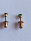 Preview: earrings-sterling silver-gold plated-green-chrome diopside-----