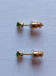 Preview: earrings-sterling silver-gold plated-green-chrome diopside----