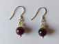 Preview: ohrringe-silber-rot-grün-granat-peridot