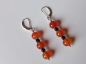 Preview: earrings-sterling silver-red-black-carnelian-onyx-