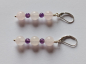 Preview: earrings-sterling silver-pink-purple-rose quartz-amethyst--
