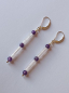 Preview: ohrringe-silber-pink-violett-rosenquarz-amethyst----
