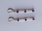 Preview: ohrringe-silber-pink-violett-rosenquarz-amethyst---