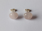 Preview: earrings-sterling silver-red-rose quartz