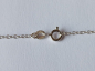 Preview: silver chain with purple amethyst pendant-anchor chain 45 cm------