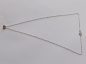 Preview: silver chain with yellow citrine pendant-anchor chain 45 cm----