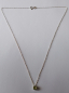 Preview: silver chain with green peridot pendant-anchor chain 45 cm----