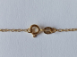 Preview: gold plated silver chain with 6 mm white zirconia heart pendant-anchor chain 45 cm---