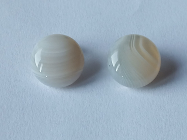 agate silver clips 16 mm