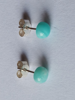 earrings-amazonite-6 mm-silver--