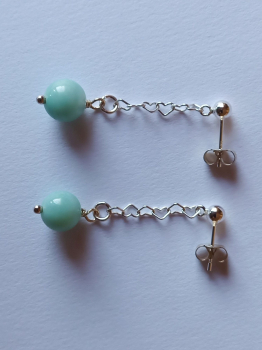 Preview: ohrringe-silber-türkis-amazonit--