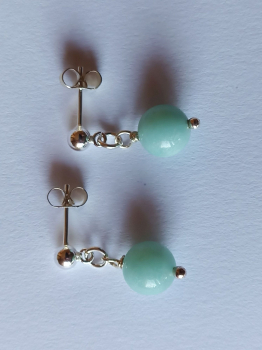 Preview: ohrringe-silber-türkis-amazonit---