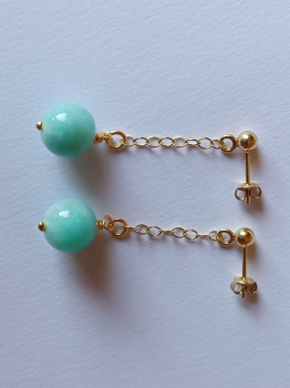 Preview: ohrringe-silber-vergoldet-türkis-amazonit--