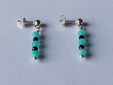 earings-silver-turquoise-black-tourmaline--