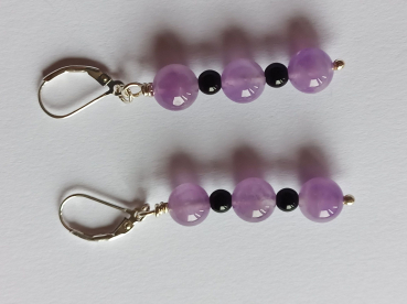 Preview: ohrringe-silber-violett-schwarz-amethyst-onyx---