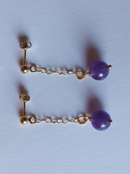 Preview: ohrringe-silber-vergoldet-violett-amethyst---