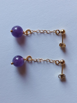Preview: ohrringe-silber-vergoldet-violett-amethyst--