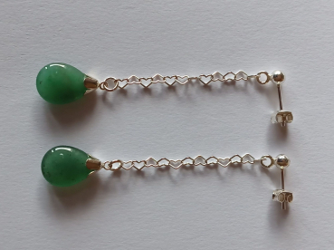 Preview: ohrringe-silber-grün-aventurin--