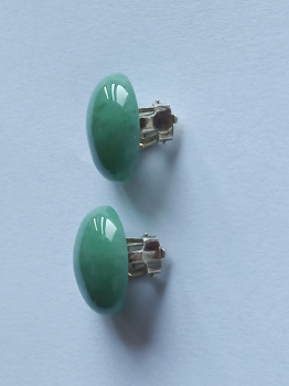aventurine silver clips 20 mm-