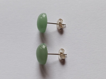 earrings-sterling silver-green-aventurine----