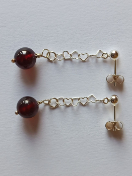 Preview: ohrringe-silber-rot-granat--