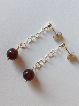 Preview: ohrringe-silber-rot-granat-