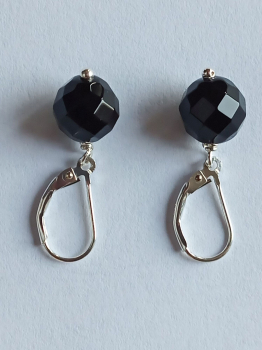 Preview: ohrringe-silber-schwarz-onyx---