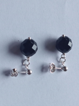 Preview: ohrringe-silber-onyx-schwarz---