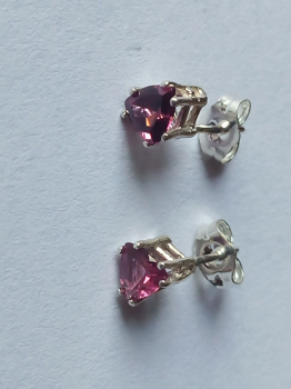 Preview: RHODOLITH - OHRRINGE - SILBER